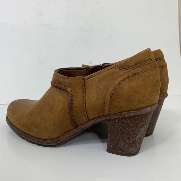 Clarks Sashlin Aleta Bootie Tan Leather Size 7.5 - Picture 4 of 9